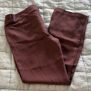 Amanda Uprichard Brown Tailored Work Pants Career Trousers Size S